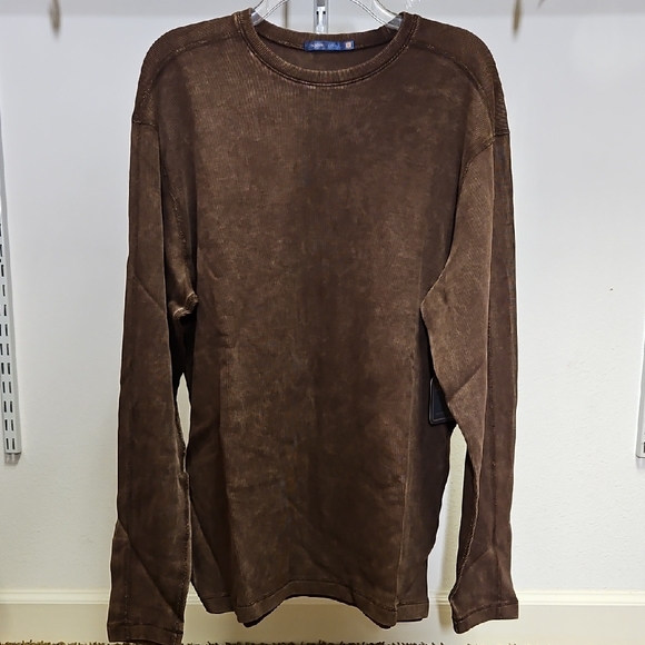 AgaveCopperBrown Long Sleeve KnitwareL